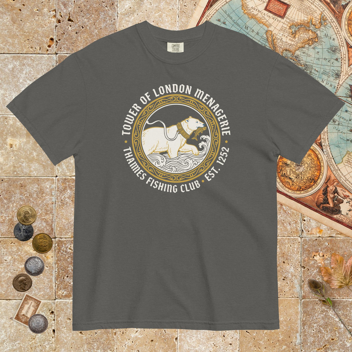 Pepper Tower Of London Menagerie Thames Fishing Club - Premium Tee - history buff gift by HistoHead