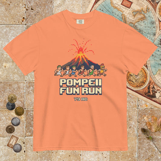 Terracotta Pompeii Fun Run Pixel Art - Premium Tee - history buff gift by HistoHead