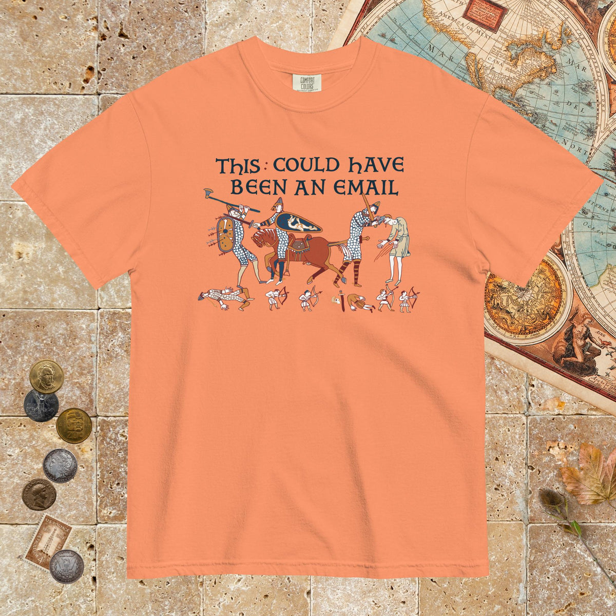 Terracotta Bayeux Tapestry This Could Have Been an Email - Premium Tee - history buff gift by HistoHead