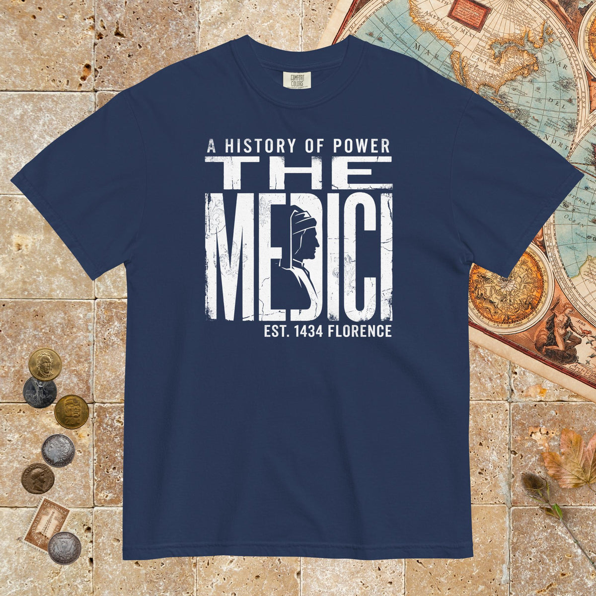 True Navy The Medici - Premium Tee - history buff gift by HistoHead