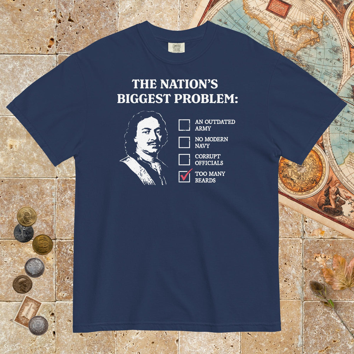 True Navy Peter the Great's Beard Tax - Premium Tee - history buff gift by HistoHead
