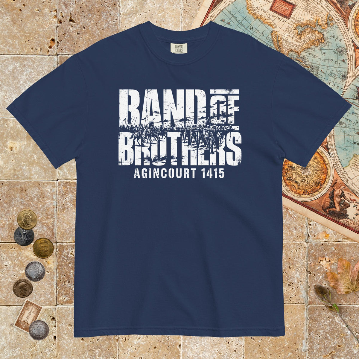 True Navy Band of Brothers Agincourt 1415 - Premium Tee - history buff gift by HistoHead