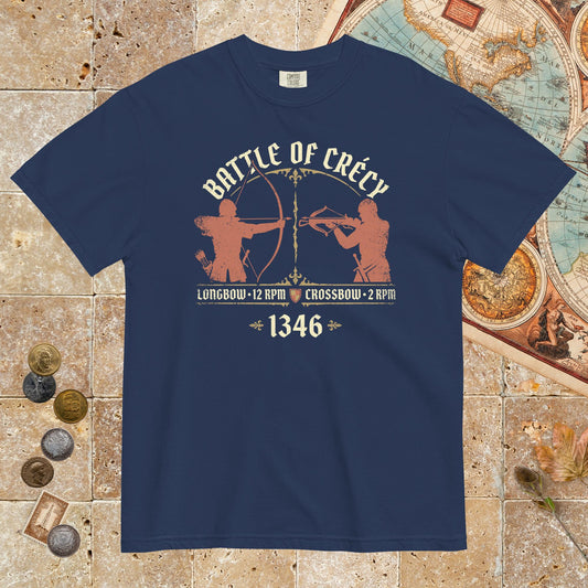 True Navy Battle of Crecy 1346 - Premium Tee - history buff gift by HistoHead