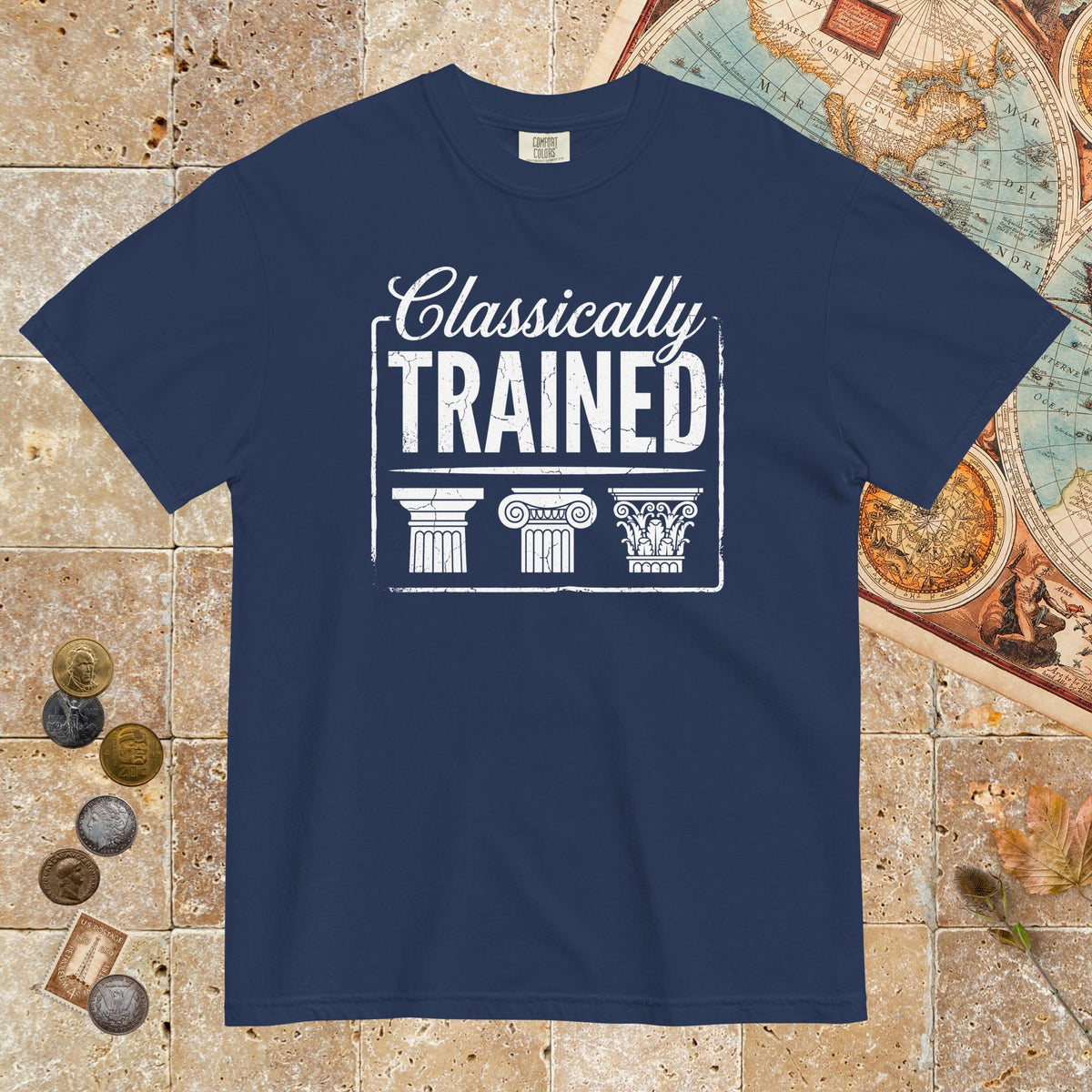 True Navy Classically Trained - Premium Tee - history buff gift by HistoHead