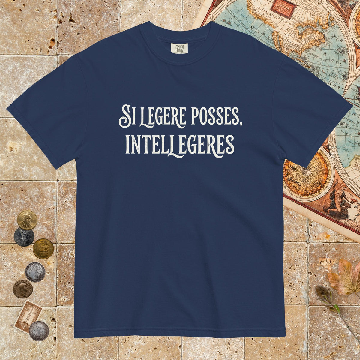 True Navy If You Could Read It You Would Understand in Latin - Premium Tee - history buff gift by HistoHead