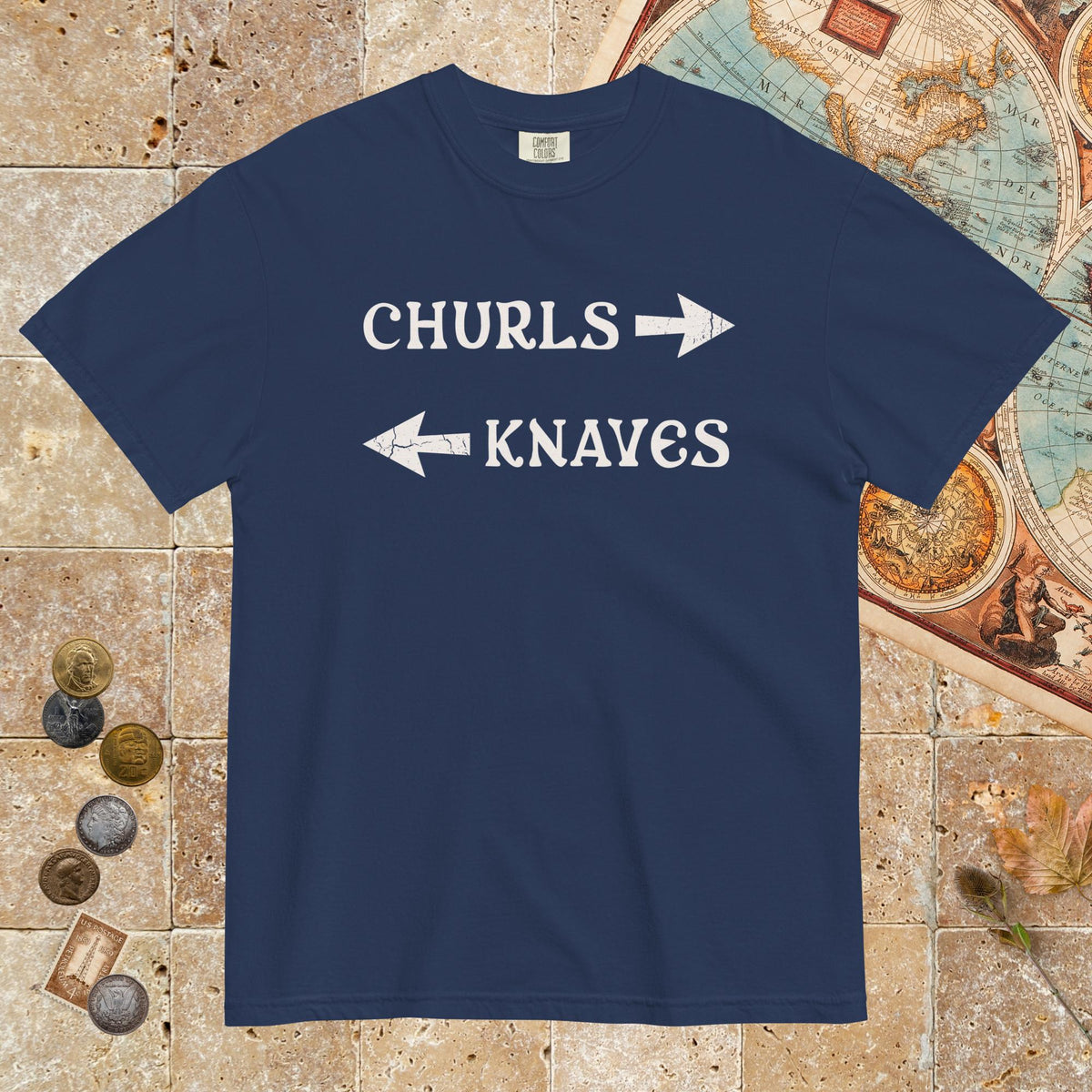 True Navy Churls or Knaves - Premium Tee - history buff gift by HistoHead