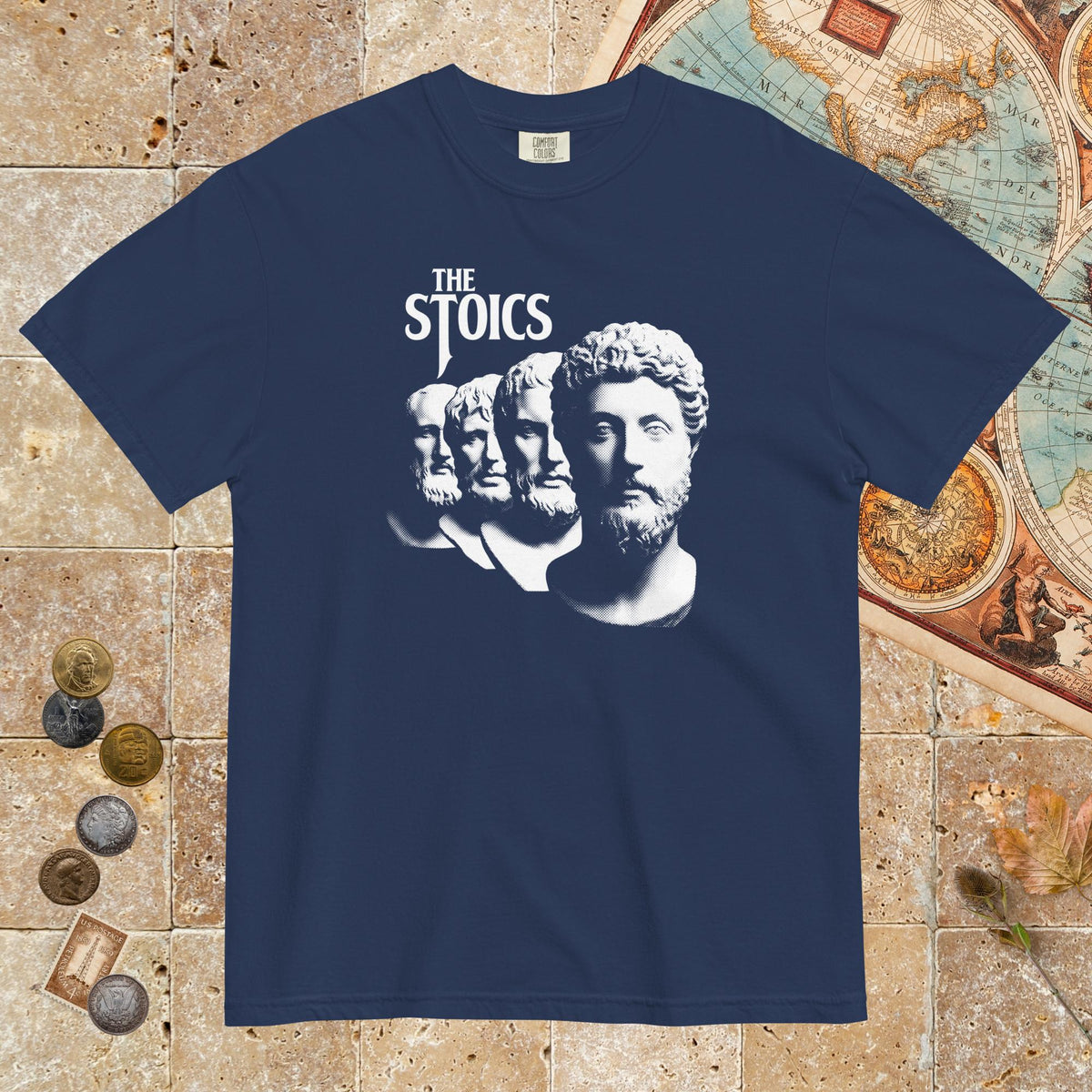 True Navy The Stoics Band - Premium Tee - history buff gift by HistoHead
