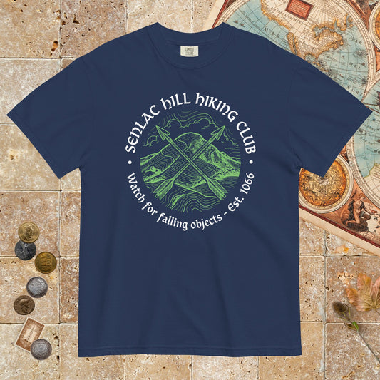 True Navy Senlac Hill Hiking Club - Premium Tee - history buff gift by HistoHead