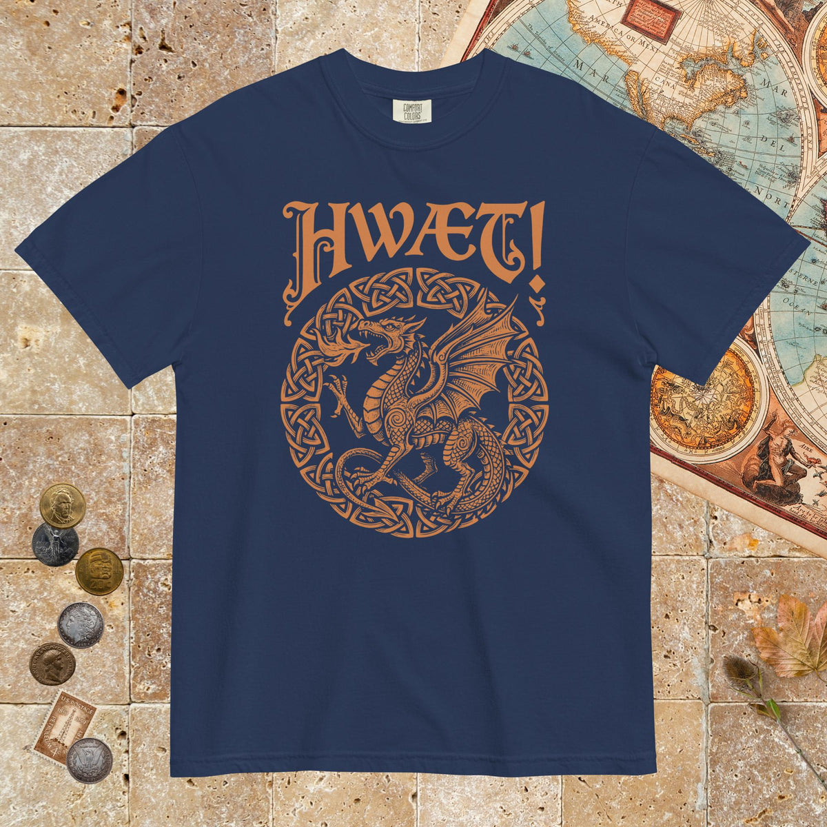 True Navy Hwaet Dragon - Premium Tee - history buff gift by HistoHead