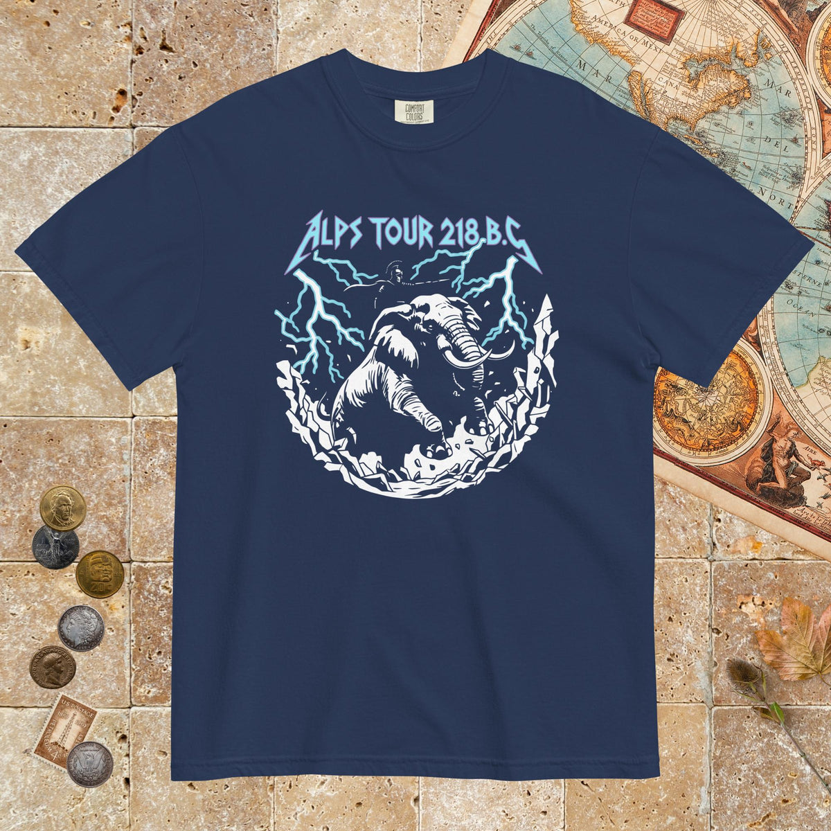 True Navy Hannibal Alps Tour - Premium Tee - history buff gift by HistoHead