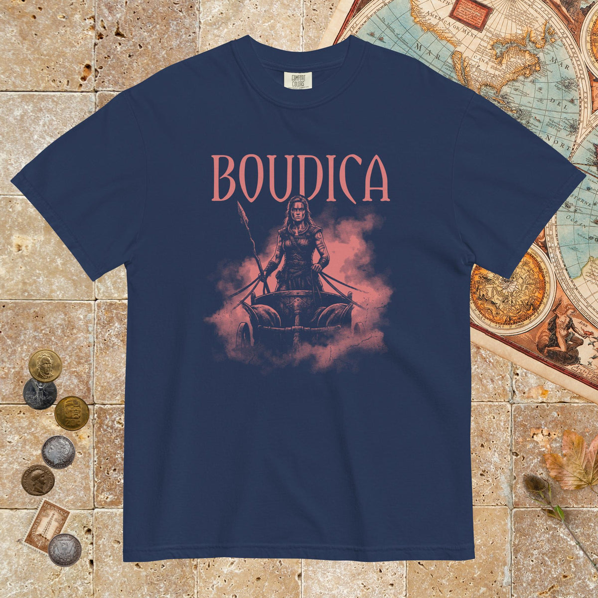 True Navy Boudica Warrior Queen - Premium Tee - history buff gift by HistoHead