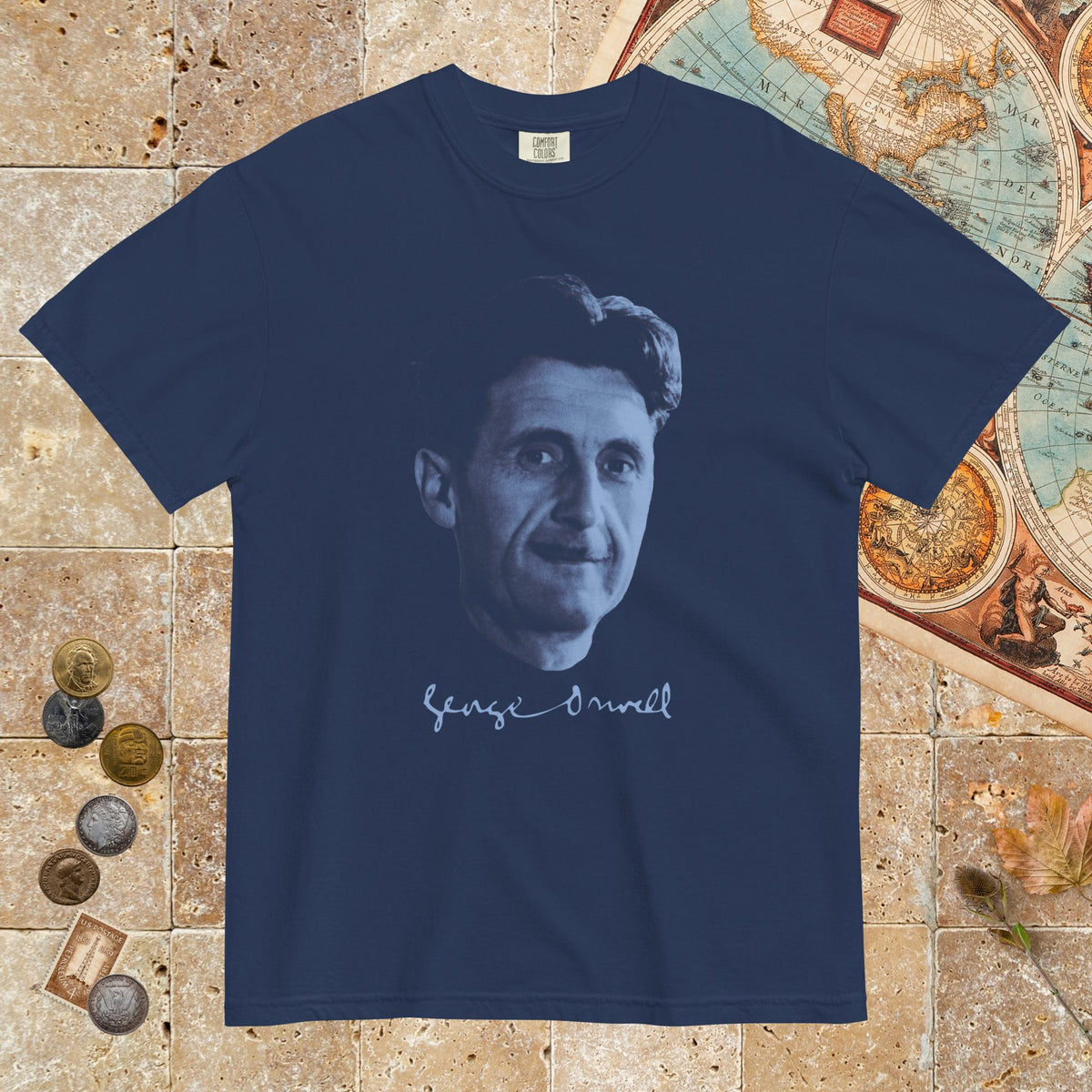 True Navy George Orwell - Premium Tee - history buff gift by HistoHead