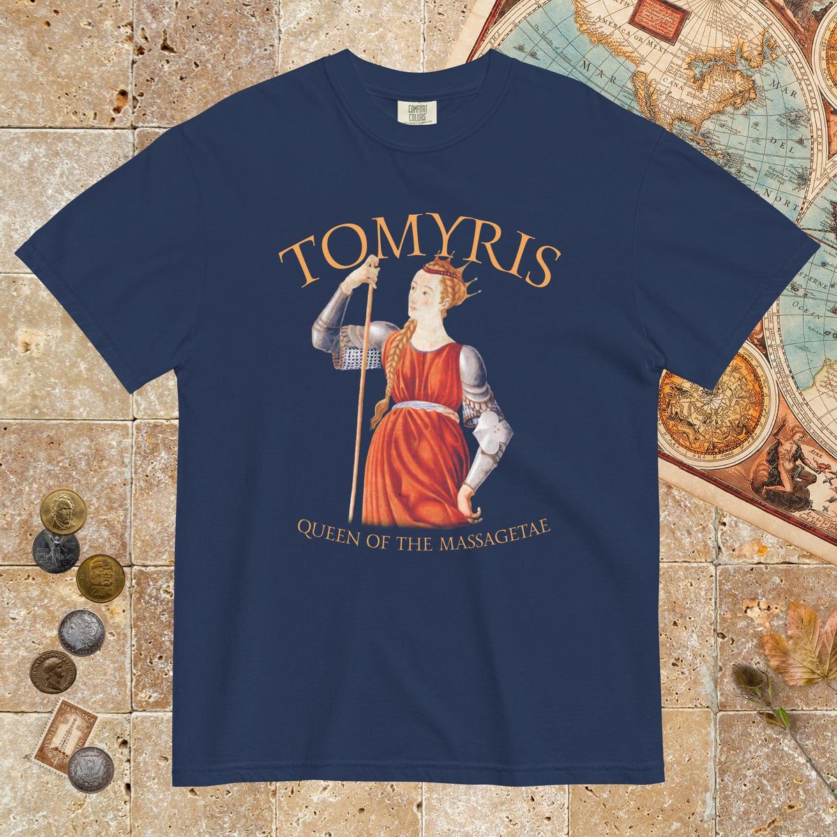 True Navy Tomyris Queen of the Massagetae - Premium Tee - history buff gift by HistoHead
