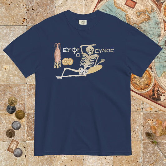 True Navy Skeleton Mosaic - Premium Tee - history buff gift by HistoHead
