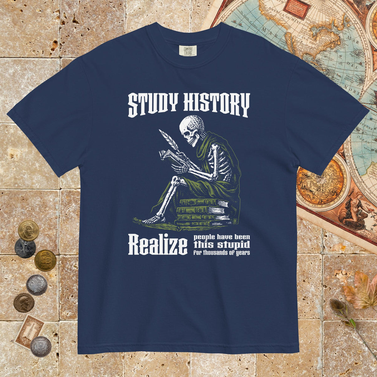 True Navy Study History - Premium Tee - history buff gift by HistoHead