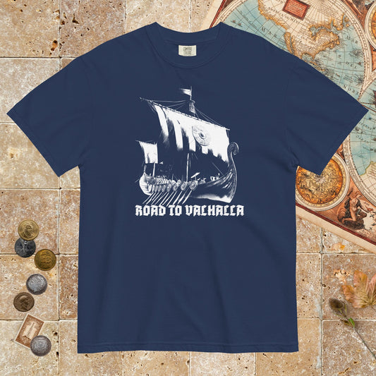 True Navy Road to Valhalla - Premium Tee - history buff gift by HistoHead