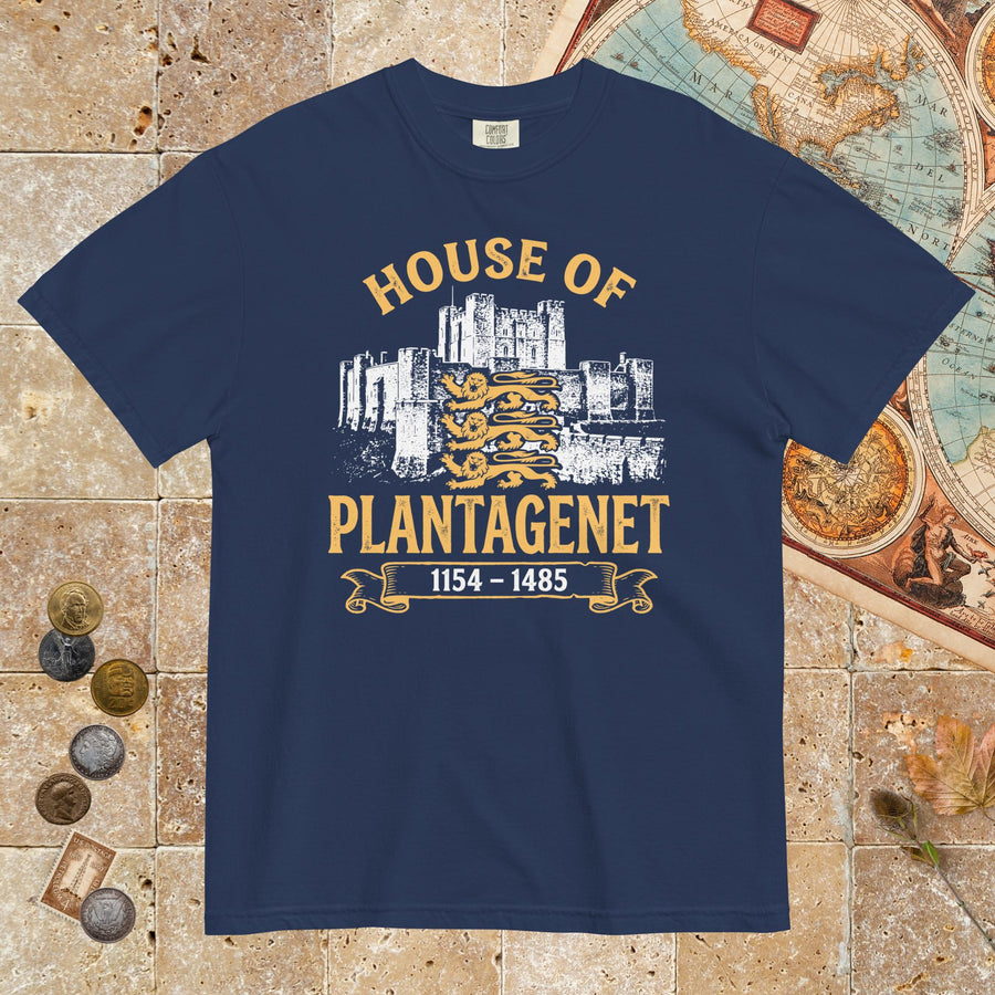 True Navy House of Plantagenet - Premium Tee - history buff gift by HistoHead