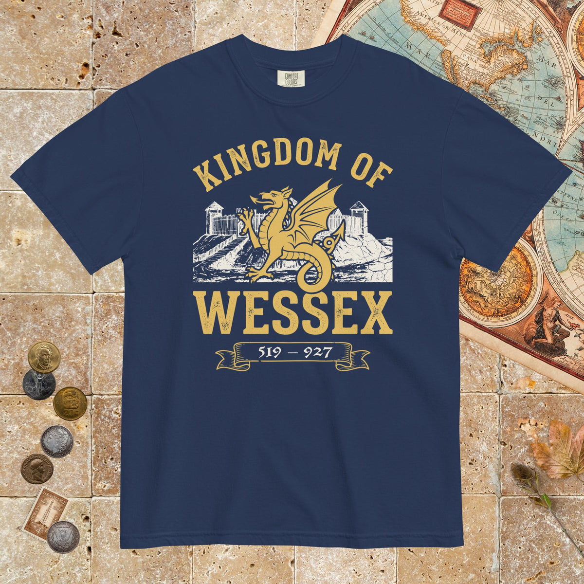 True Navy Kingdom of Wessex - Premium Tee - history buff gift by HistoHead