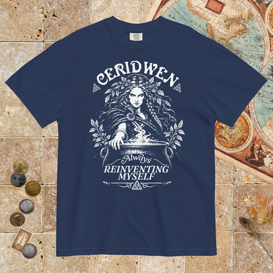 True Navy Ceridwen Always Reinventing Myself - Premium Tee - history buff gift by HistoHead