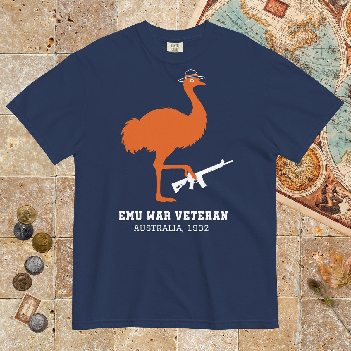 True Navy Emu War Veteran - Premium Tee - history buff gift by HistoHead