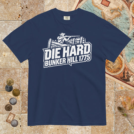 True Navy Die Hard Bunker Hill 1775 - Premium Tee - history buff gift by HistoHead