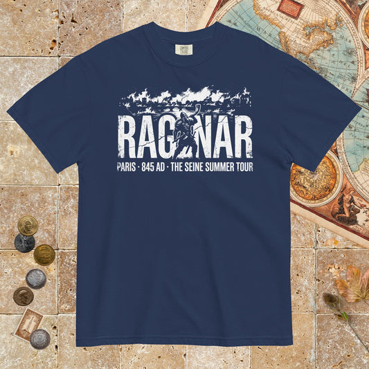 True Navy Ragnar The Seine Summer Tour - Premium Tee - history buff gift by HistoHead