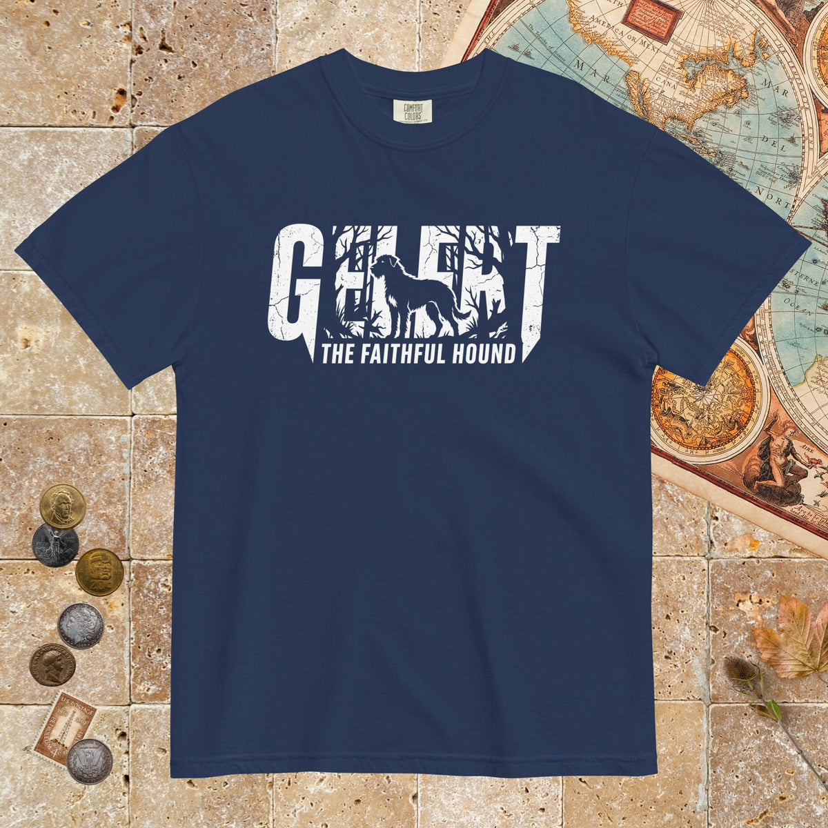 True Navy Gelert The Faithful Hound - Premium Tee - history buff gift by HistoHead