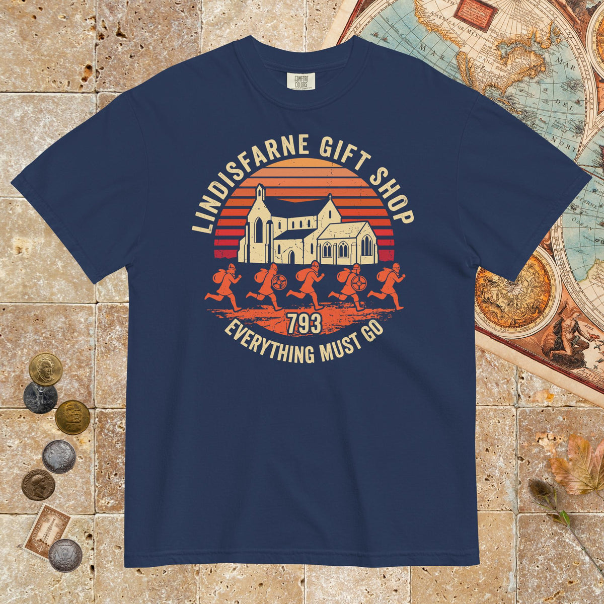 True Navy Lindisfarne Gift Shop 793 - Premium Tee - history buff gift by HistoHead