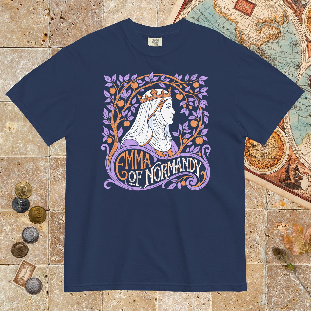 True Navy Emma Of Normandy - Premium Tee - history buff gift by HistoHead
