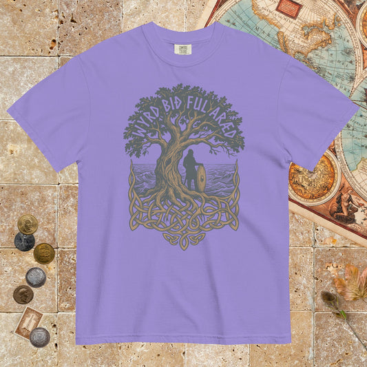Violet Old English Fate Is Inexorable - Premium Tee - history buff gift by HistoHead