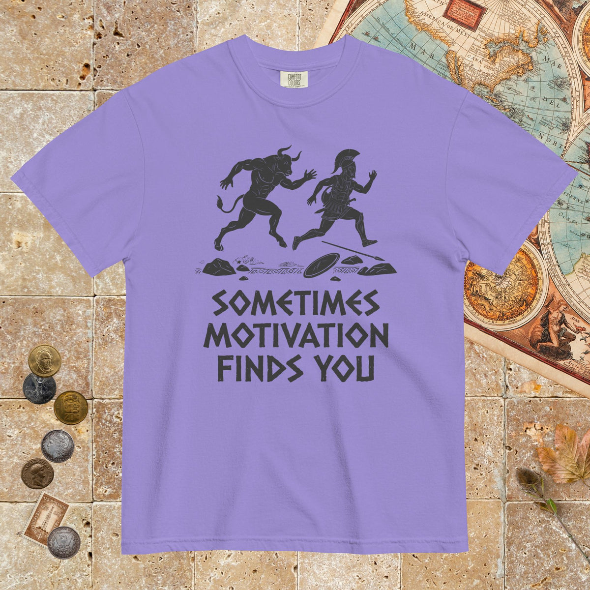 Violet Motivation Finds You Minotaur Edition - Premium Tee - history buff gift by HistoHead