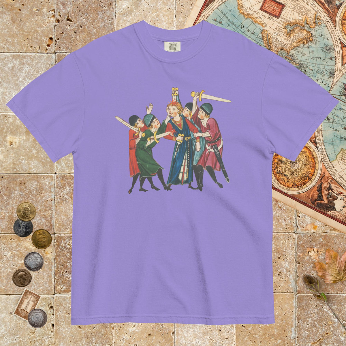 Violet Medieval Positivity - Premium Tee - history buff gift by HistoHead