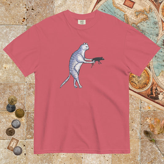 Watermelon Weird Medieval Cat's Mouse-Gun - Premium Tee - history buff gift by HistoHead