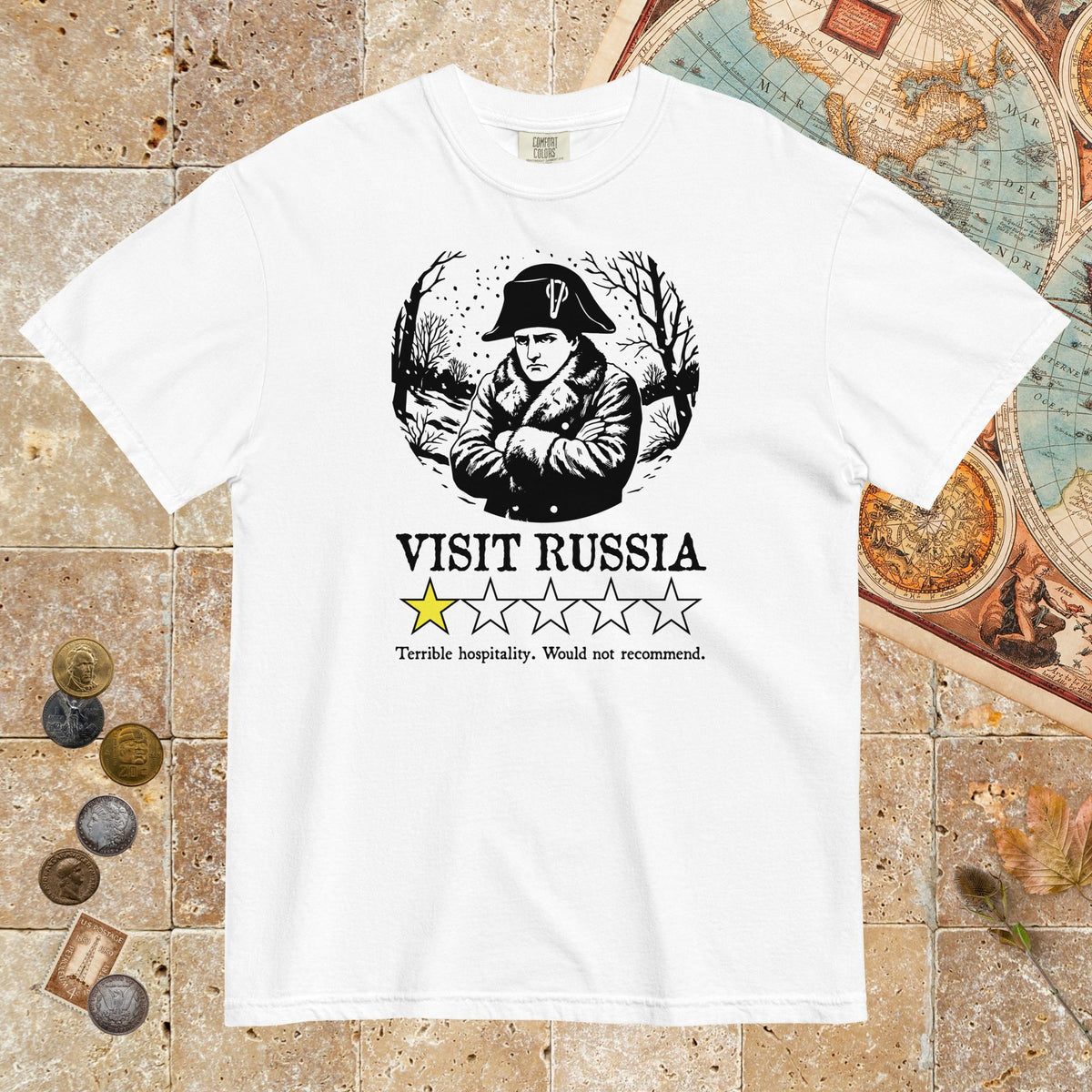 White Napoleon Visit Russia Review - Premium Tee - history buff gift by HistoHead