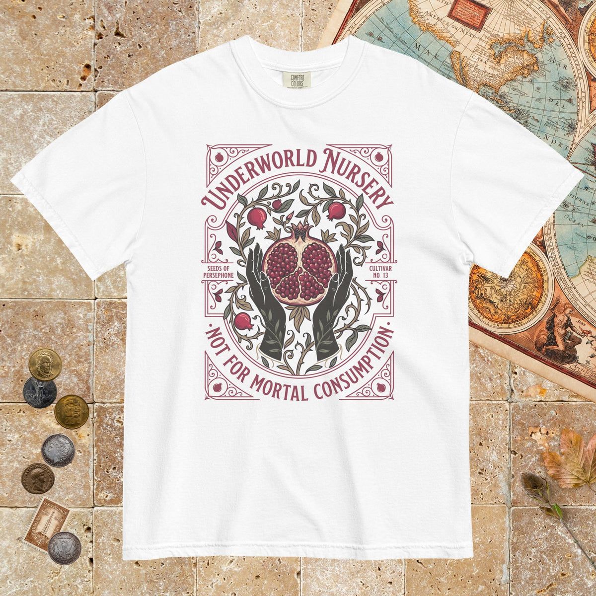 White Persephone Underworld Nursery - Premium Tee - history buff gift by HistoHead