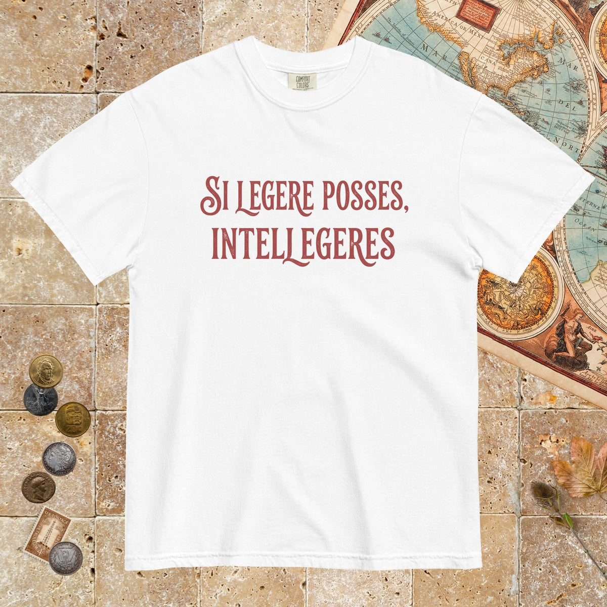White If You Could Read It You Would Understand in Latin - Premium Tee - history buff gift by HistoHead