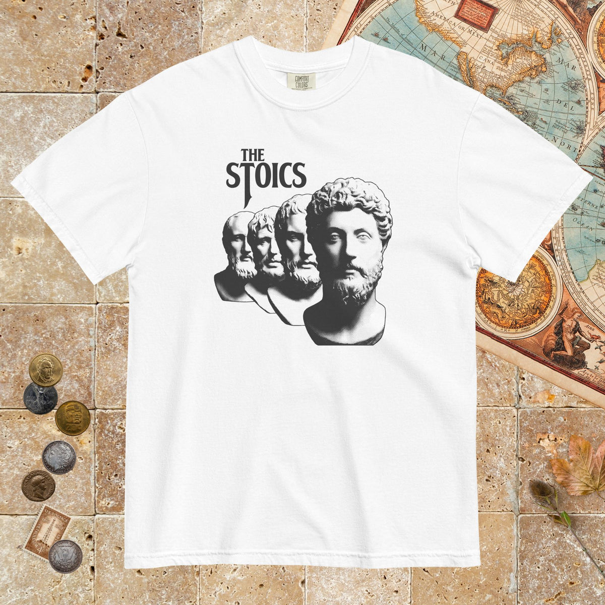White The Stoics Band - Premium Tee - history buff gift by HistoHead