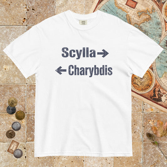 White Between Scylla and Charybdis - Premium Tee - history buff gift by HistoHead
