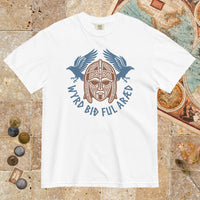 White Wyrd Bið Ful Aræd Sutton Hoo Helmet Edition - Premium Tee - history buff gift by HistoHead
