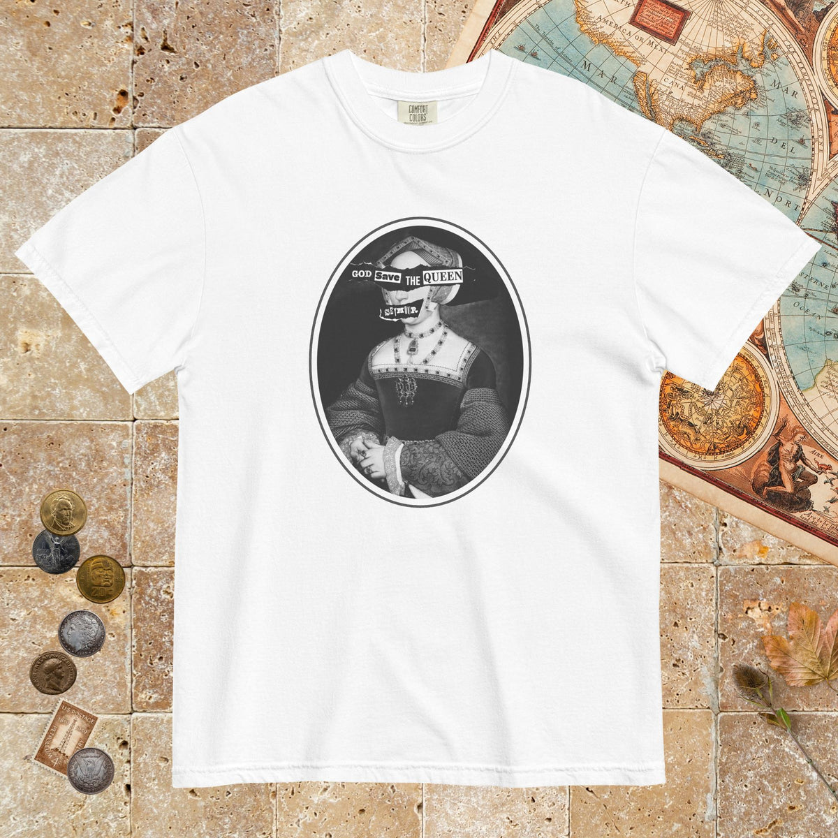 White God Save the Queen Jane Seymour - Premium Tee - history buff gift by HistoHead
