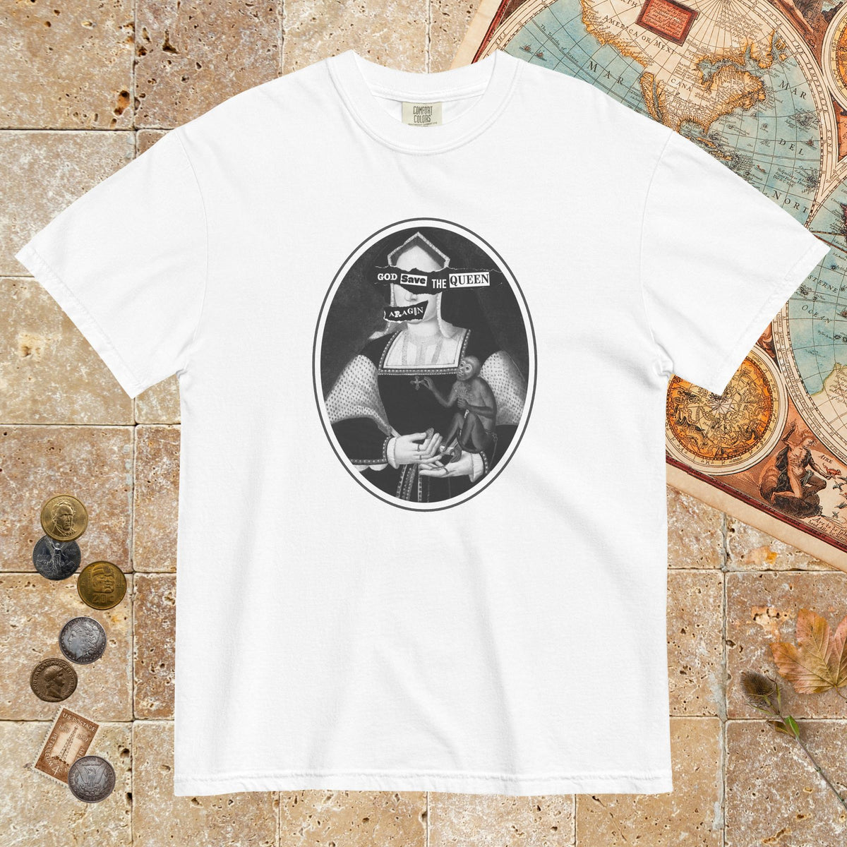 White God Save the Queen Katherine of Aragon - Premium Tee - history buff gift by HistoHead