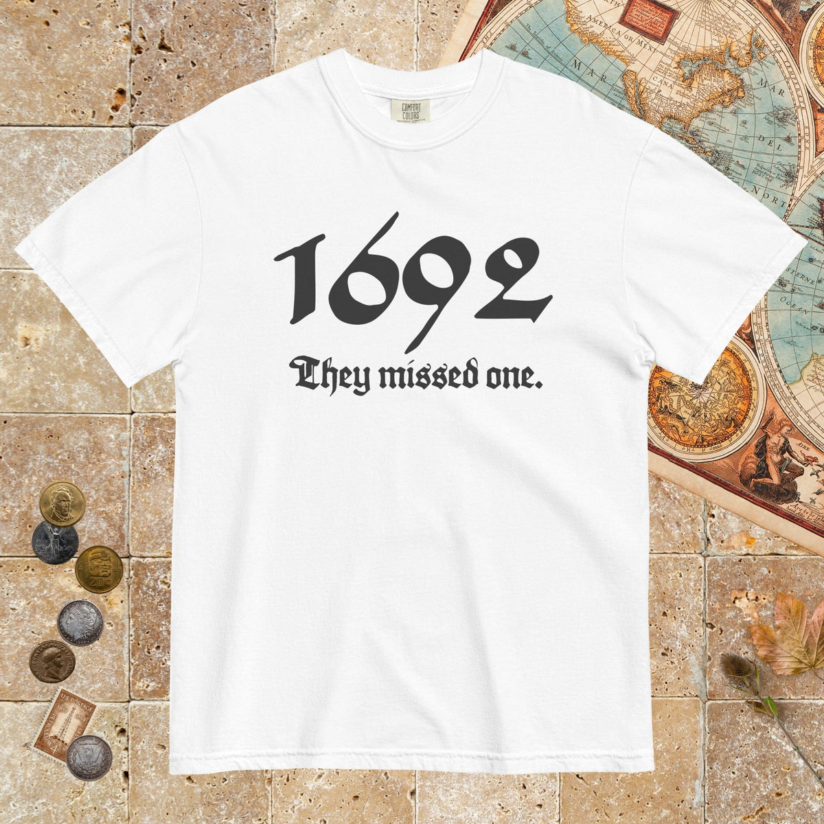 White 1692 Witch Trials - Premium Tee - history buff gift by HistoHead