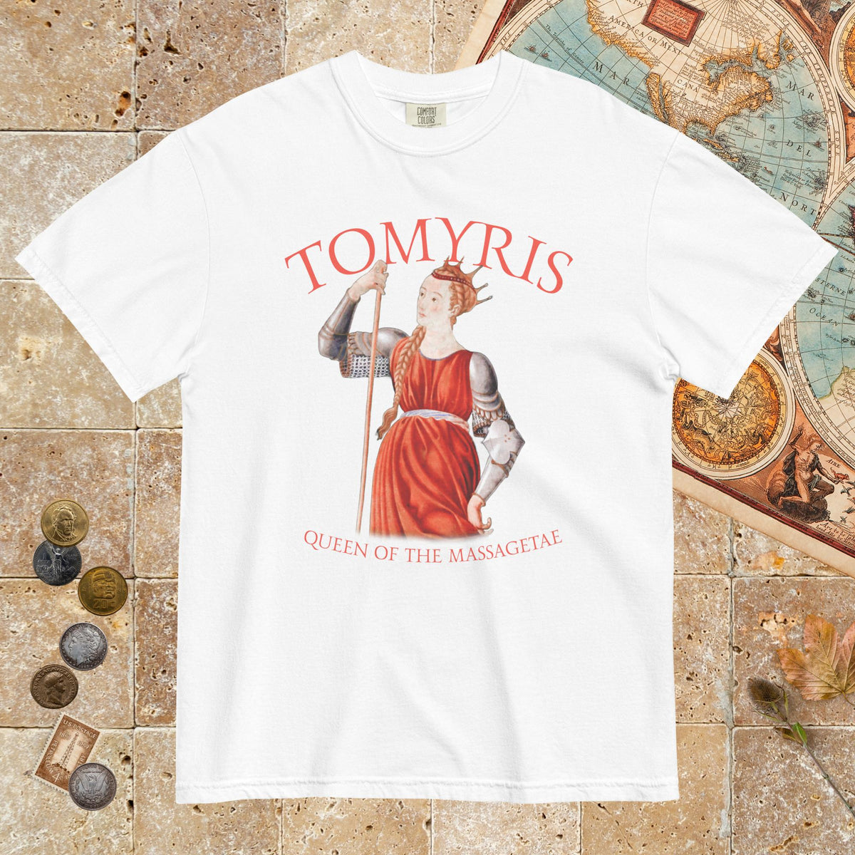 White Tomyris Queen of the Massagetae - Premium Tee - history buff gift by HistoHead