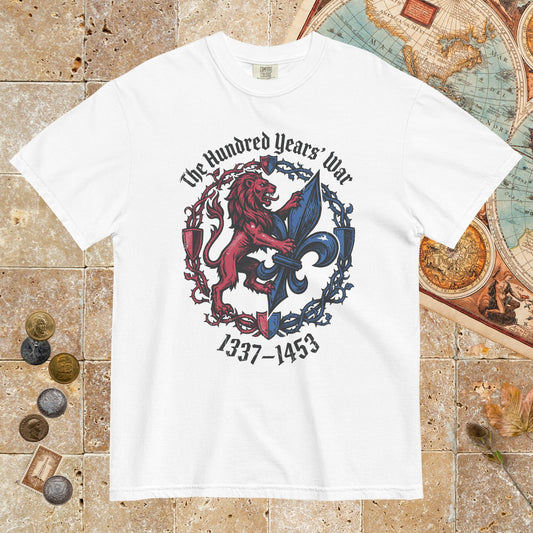 White The Hundred Years' War - Premium Tee - history buff gift by HistoHead
