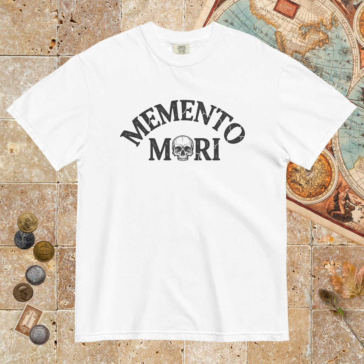 White Memento Mori - Premium Tee - history buff gift by HistoHead