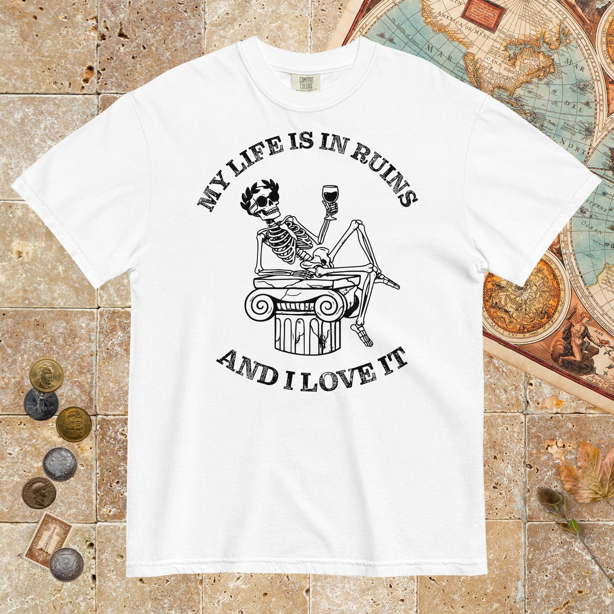 White My Life is in Ruins - Premium Tee - history buff gift by HistoHead