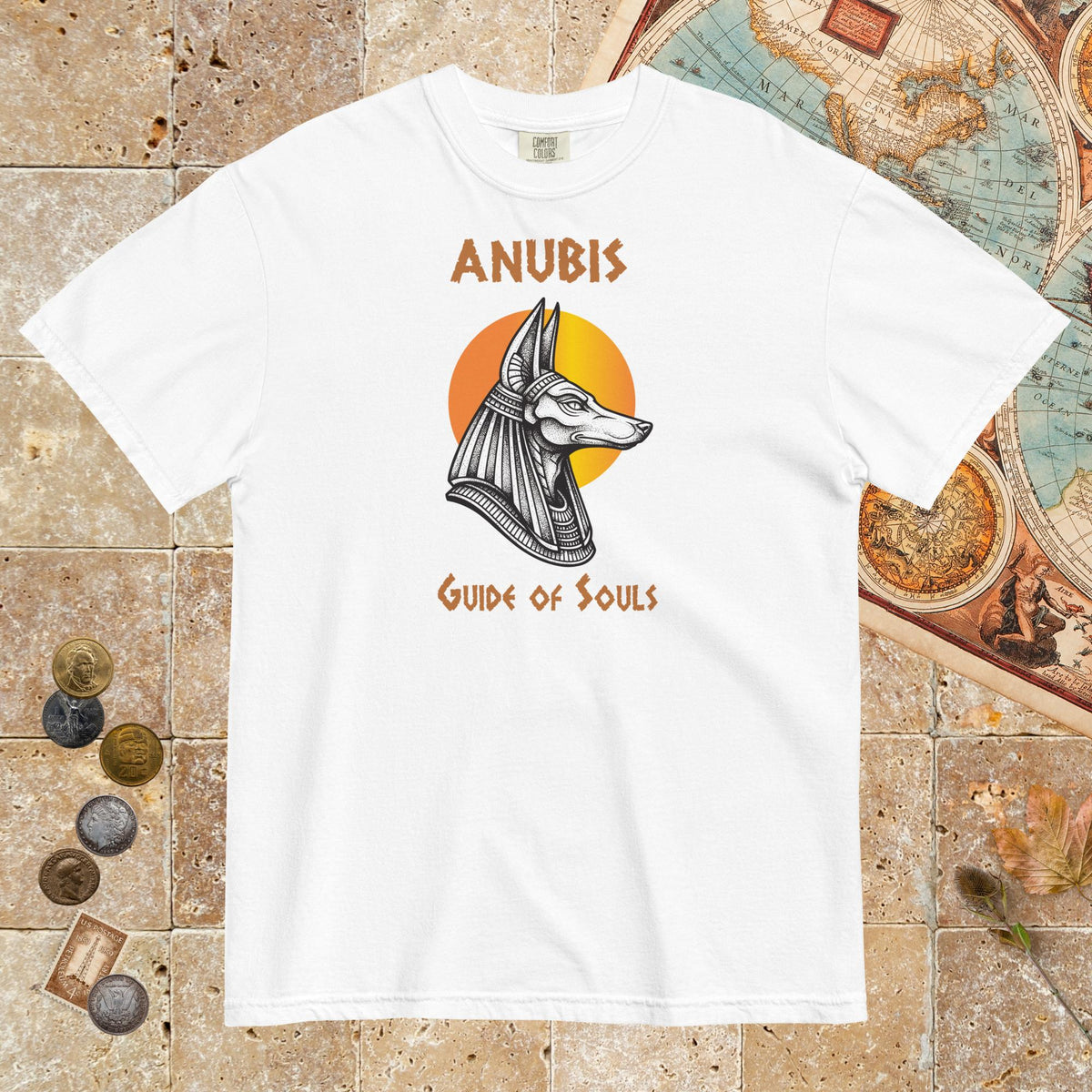 White Anubis Guide of Souls - Premium Tee - history buff gift by HistoHead