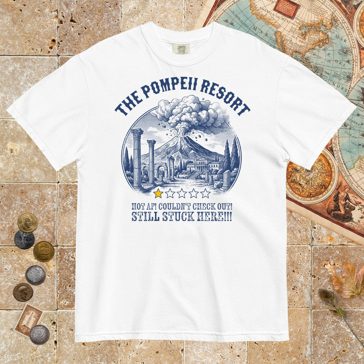 White The Pompeii Resort Review - Premium Tee - history buff gift by HistoHead