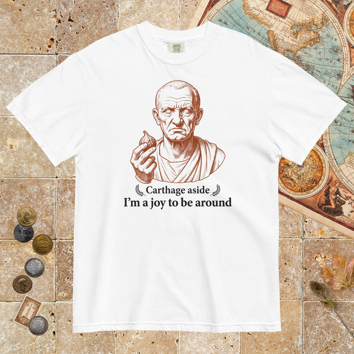 White Cato Carthage Aside I'm a Joy to Be Around - Premium Tee - history buff gift by HistoHead