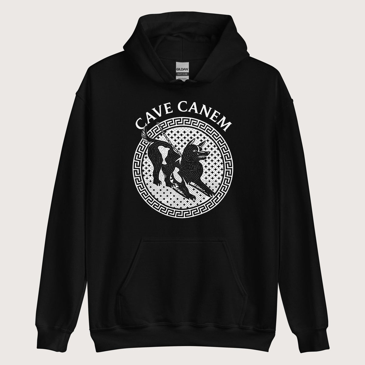 Black Cave Canem Hoodie - history buff gift by HistoHead